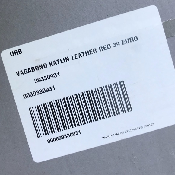 SOLD!! Vagabond Katlin Leather Red Ankle Boot - Picture 5 of 8